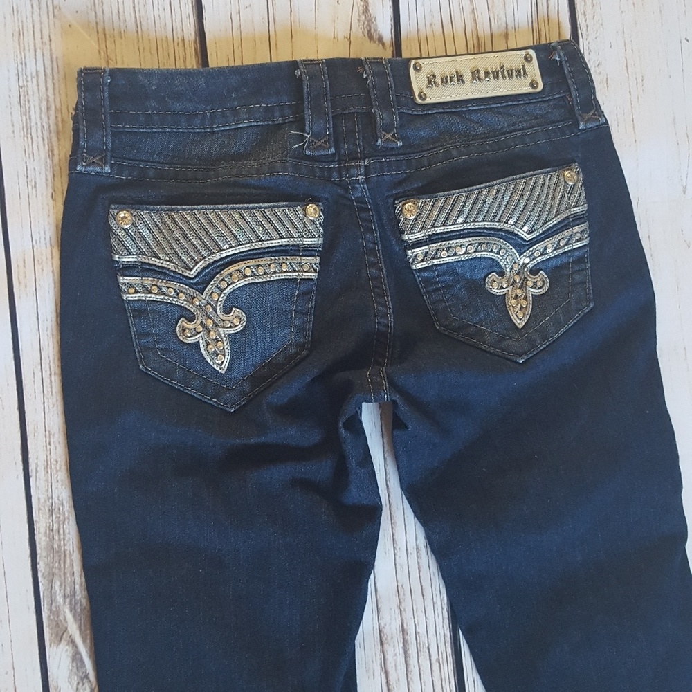 SALE!! Rock Revival Klarry Boot Cut Jeans {26x33} - Picture 6 of 8